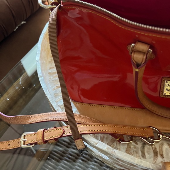 Dooney & Bourke Orange Patent Leather satchel! - Picture 7 of 9